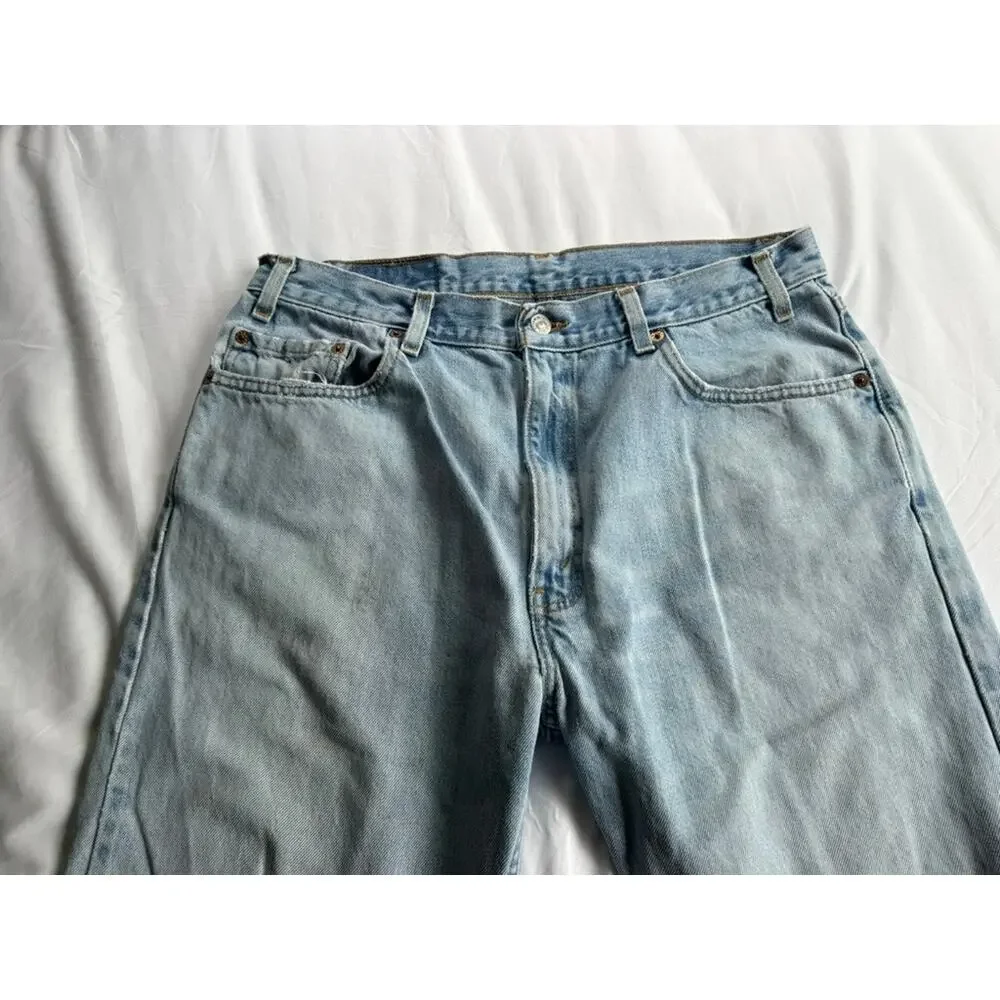 Vintage Levis 505 Orange Tab Jeans Mens 36x30 Made in Mexico Straight Leg 90s